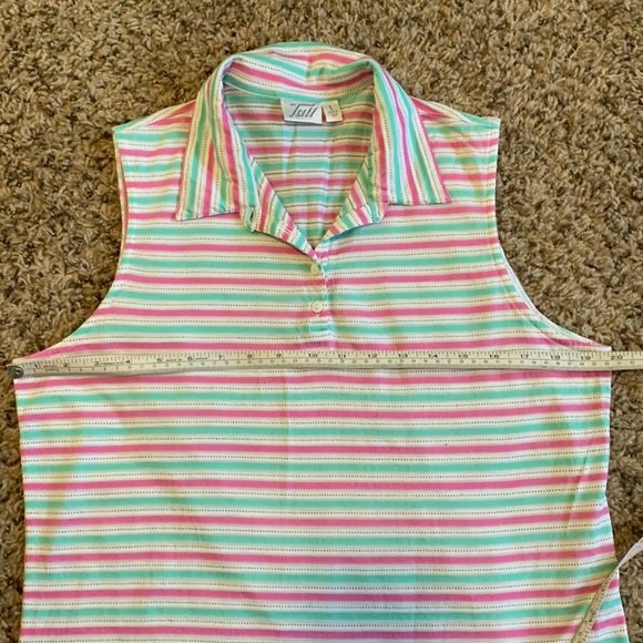 Tail striped sleeveless blouse Size Large - Picture 4 of 4